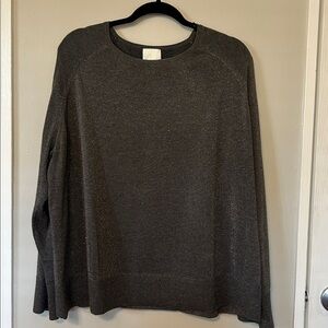 NWOT H&M Shimmering Silver Knit Top